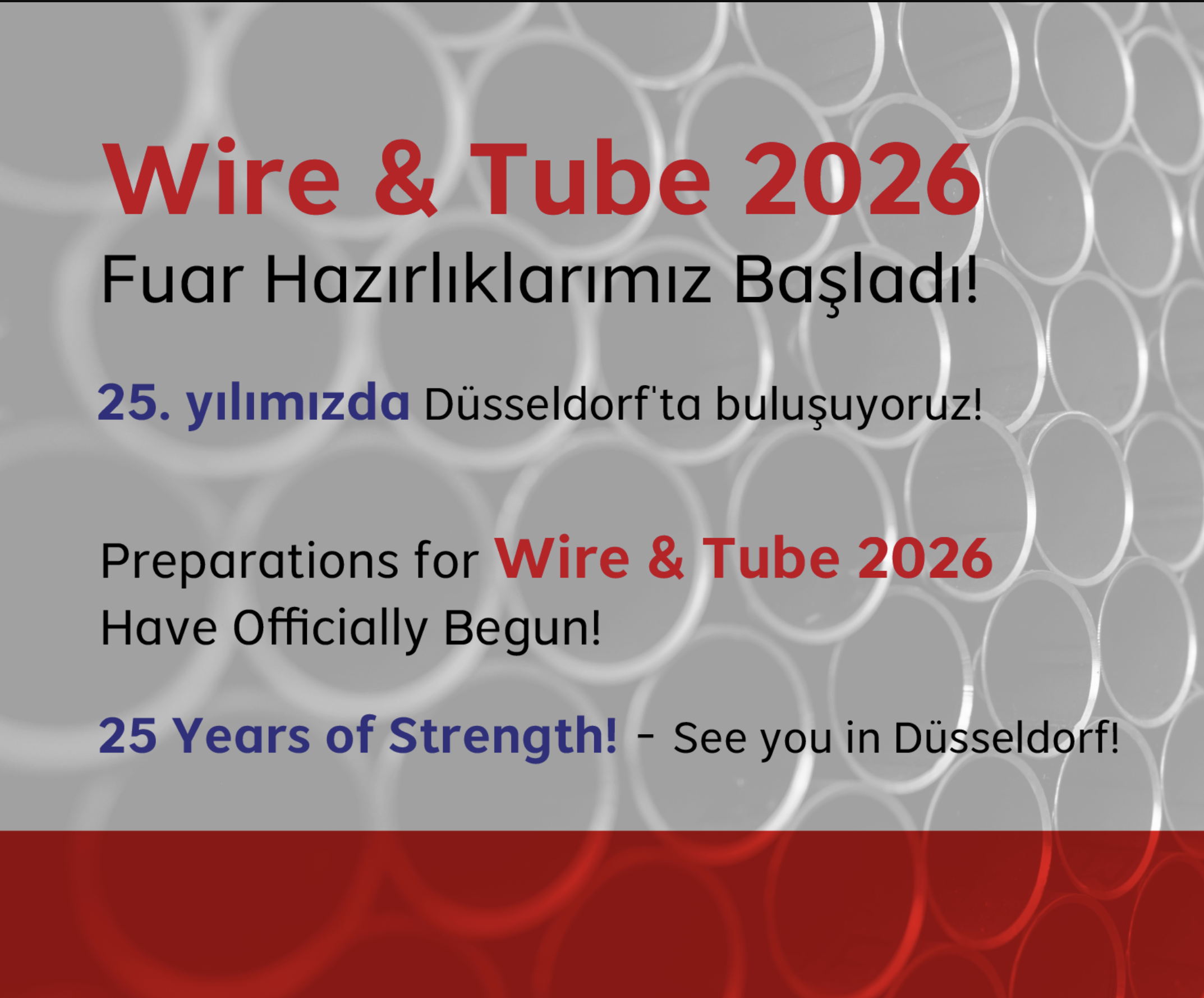 EFECE Galvaniz, Wire & Tube Düsseldorf 2026’da Yeniden Sahne Alıyor